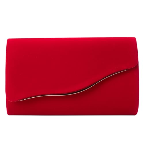 CurvChic Clutch Purses for Women Evening Bag Faux Suede Formal Party Wedding Cocktail Prom - Image 1