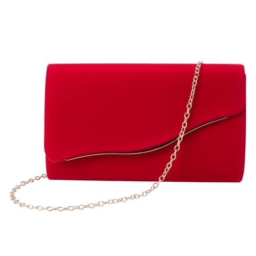 CurvChic Clutch Purses for Women Evening Bag Faux Suede Formal Party Wedding Cocktail Prom - Image 2
