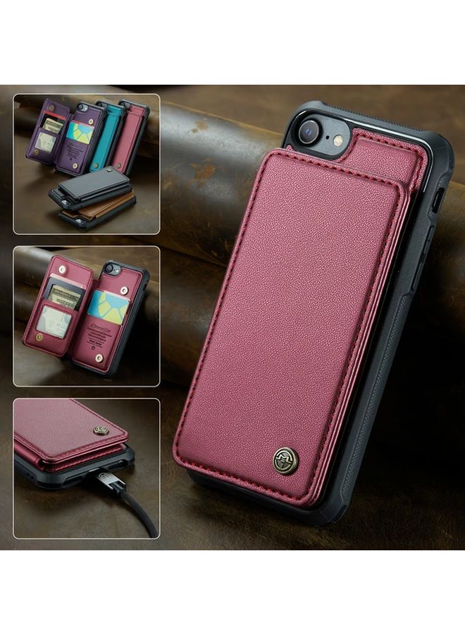 Green Wallet Card Holder Case For IPhone 14 Pro Max Compatible With Previous Models RFID Protection Drop Safety Kickstand - Image 1