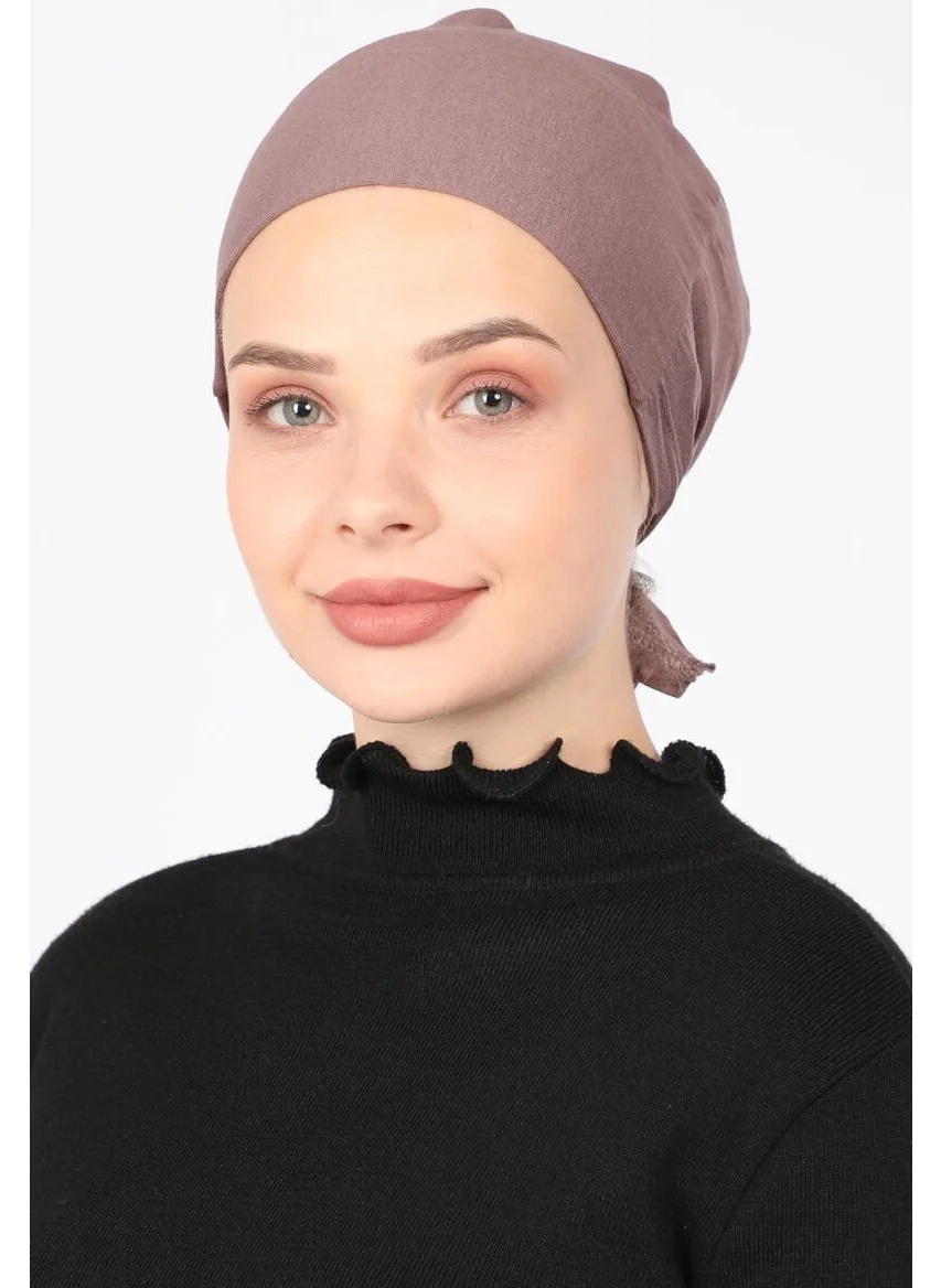 Miray Lycra Combed Cotton Bonnet Mink
