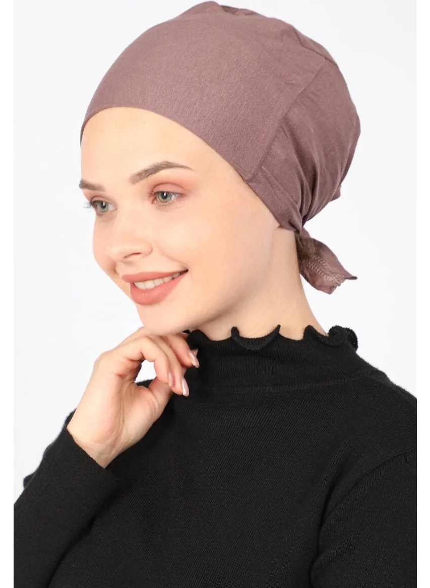 Miray Lycra Combed Cotton Bonnet Mink