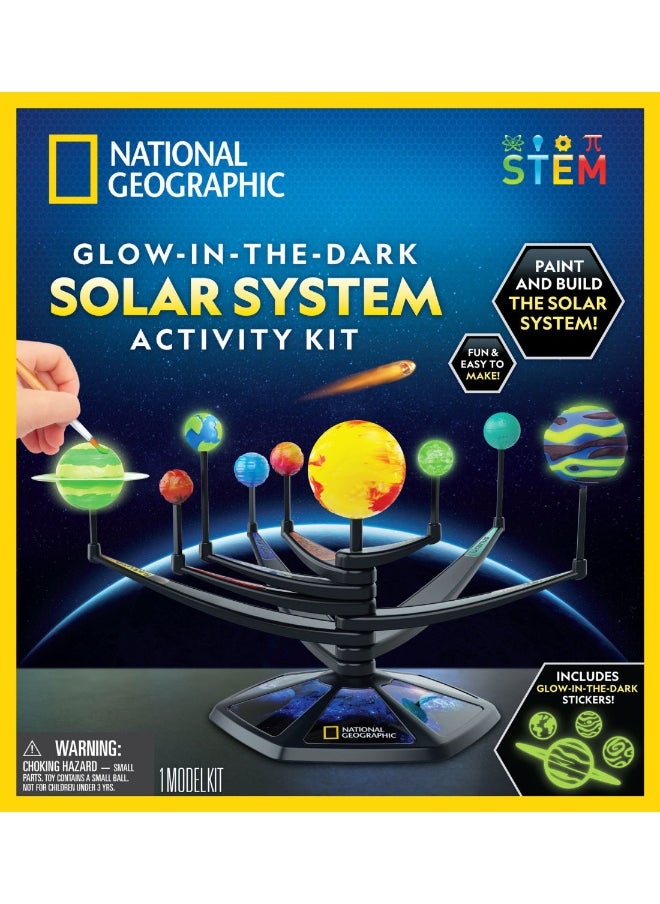 NATIONAL GEOGRAPHIC National Geographic Glow-in-the-Dark Solar System Activity Kit  - Image 1