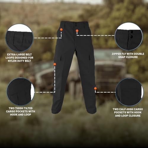 Propper Black TAC.U Pants F52123800134R, 34R - Image 5