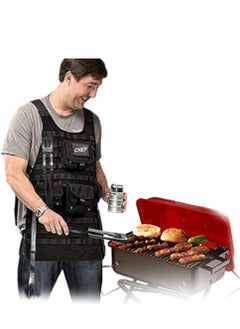 Vitacelli 3-Piece BBQ Grill Tool Set Silver/Black  - Image 3