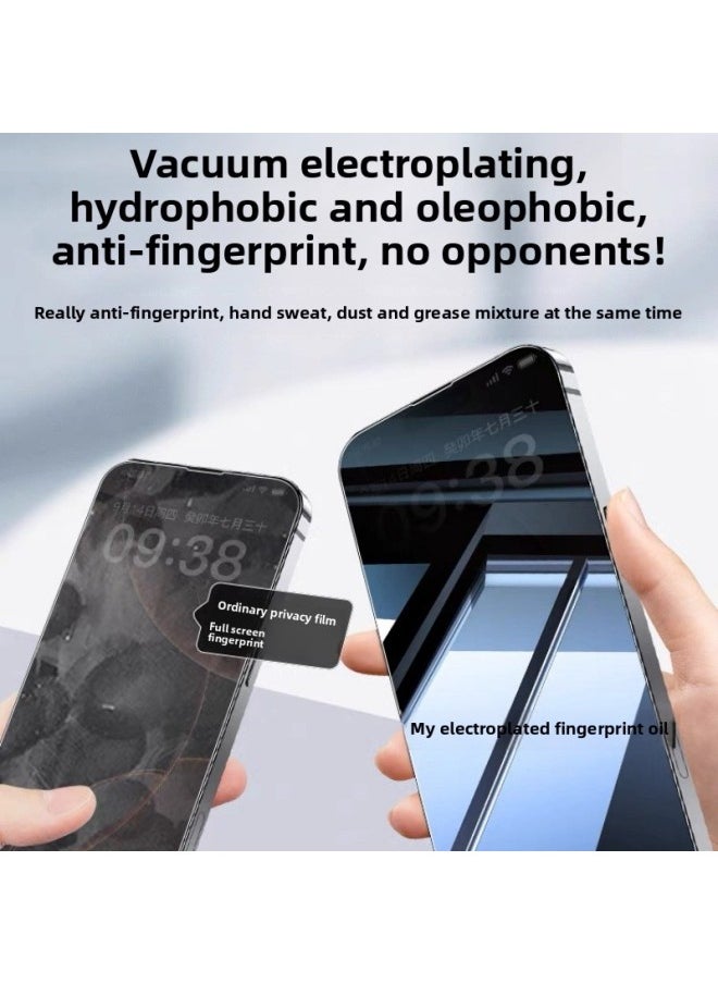 Generic - Applicable To Apple 16pro Gorilla 360 Degree Peep-proof And Dust-free Tempered Film Iphone16promax Film HD-Color:Hard Shell Electroplating Dust-free Warehouse [hd + Packaging]-Size:iPhone 15pro - Image 1