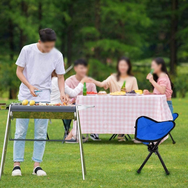 overa FoldableAntiSlip Mini Stool for Outdoor Camping Hiking Stool Folding Portable Tripod Stool with Carrying Case for Camping Travelling Portable Foldable Multi Color - Image 5