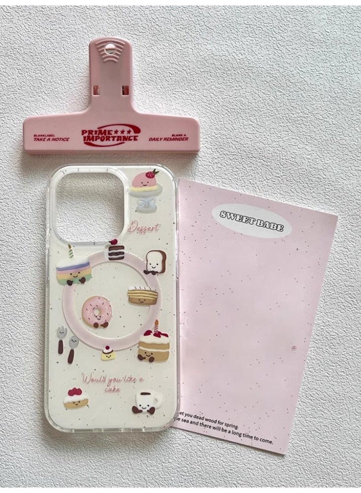 NIBEMINENT Protective TPU Case Cover For iPhone 15 Pro, Donut