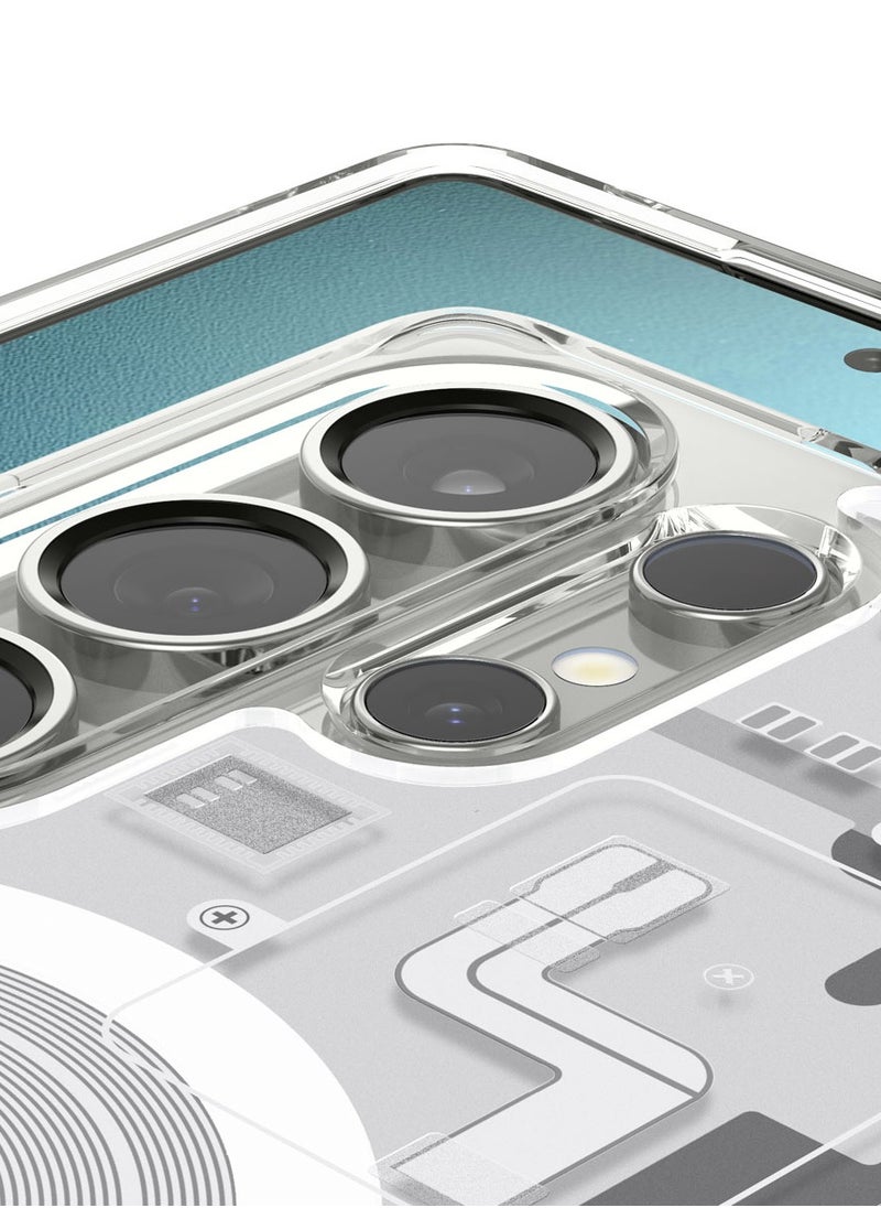 Spigen - Ultra Hybrid MagFit for Samsung Galaxy S25 ULTRA Case Cover with MagSafe (2025) - Zero One White - Image 1
