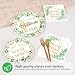 Grencian 200Pcs House Warming Party Decorations Housewarming Plates Disposable Home Sweet Home Plates Green Leaves Pink Floral Paper Tableware for New House Wedding Party Supplies Serves 50 - Image 4