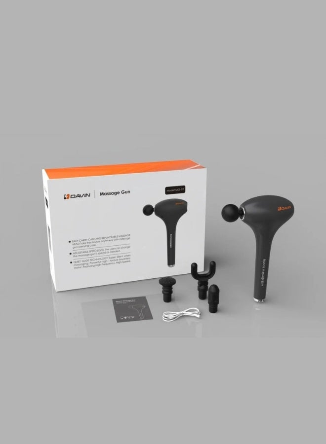Davin Deep Tissue Muscle Massage Gun | 6 Speeds & 4 Specialized Heads for Ultimate Relief - Image 3