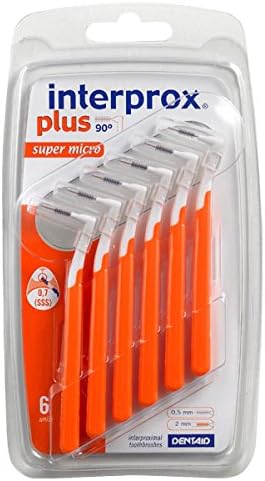 interprox فرش interdental Interprox Plus البرتقالية سوبر ميكرو 6 قطع عبوة من 3 3x 6 قطع - Image 1