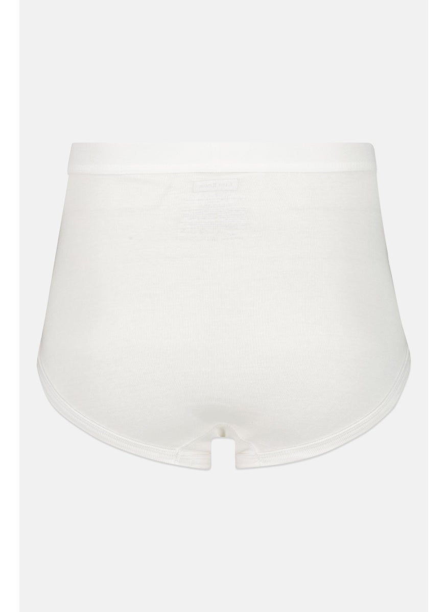 Club Room Men 8 Pieces Solid Full Cut Brief, White  - Image 3
