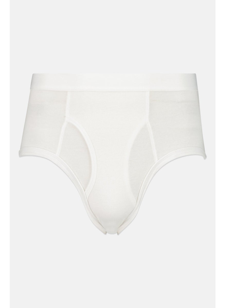 Club Room Men 8 Pieces Solid Full Cut Brief, White  - Image 2