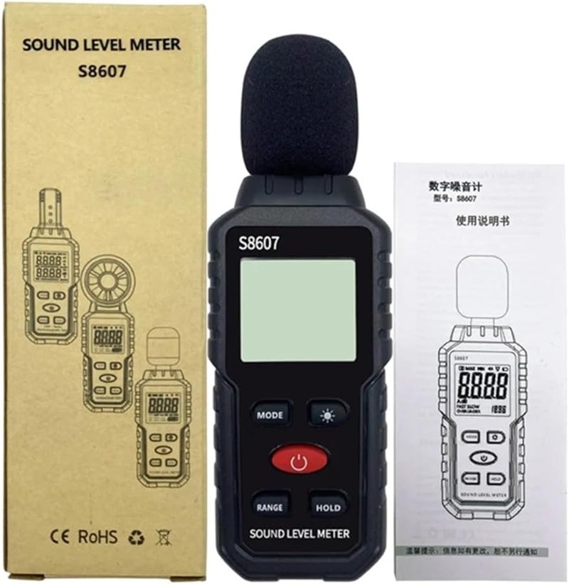 USB Sound Level Meter Noise Tester 30 130dB Digital Display Decibel Reader Data Logger - Image 1