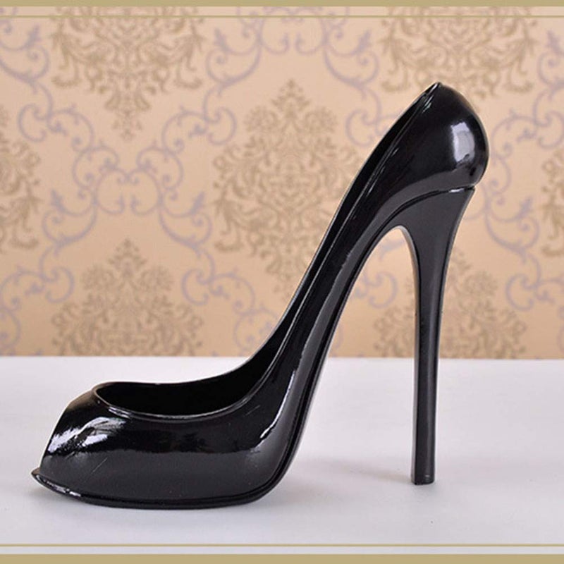 ULTNICE ULTNICE High Heel Wine Rack Bottle Holder Home Decoration Ornaments Crafts (Black) - Image 4