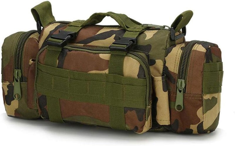 Waist Pack Bag Waist Pack Portable Fanny Packs Large Army Waist Bag,Jungle Camouflage