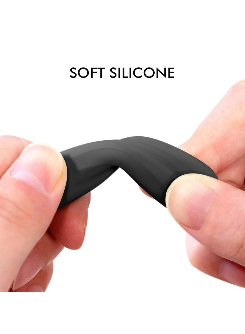 Captaintech iPencil Grips Case Cover Ergonomic Silicone Holder Sleeve Classic Design Compatible with iPad Apple Pencil 1st and 2nd Gen 3 Pack White Midnight Blue Black - Image 5