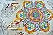 The Coloring Table Mandala Design Square Tablecloth 60X60 Interactive Coloring Tablecloth for Kids PolyCotton Fabric Washable and Reusable DIY Activity for Children Adults - Image 3