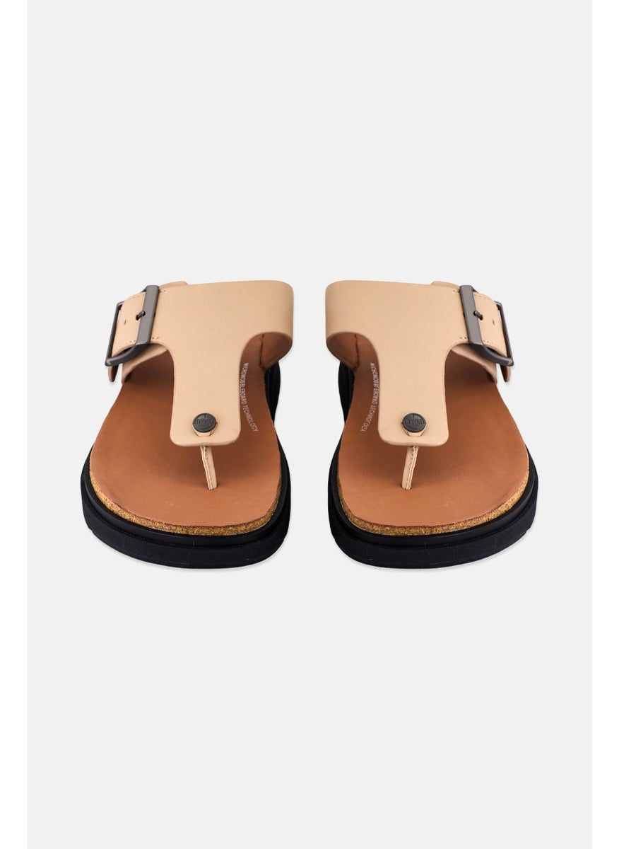 FitFlop Men Toe Post Slip On Sandal, Beige  - Image 2