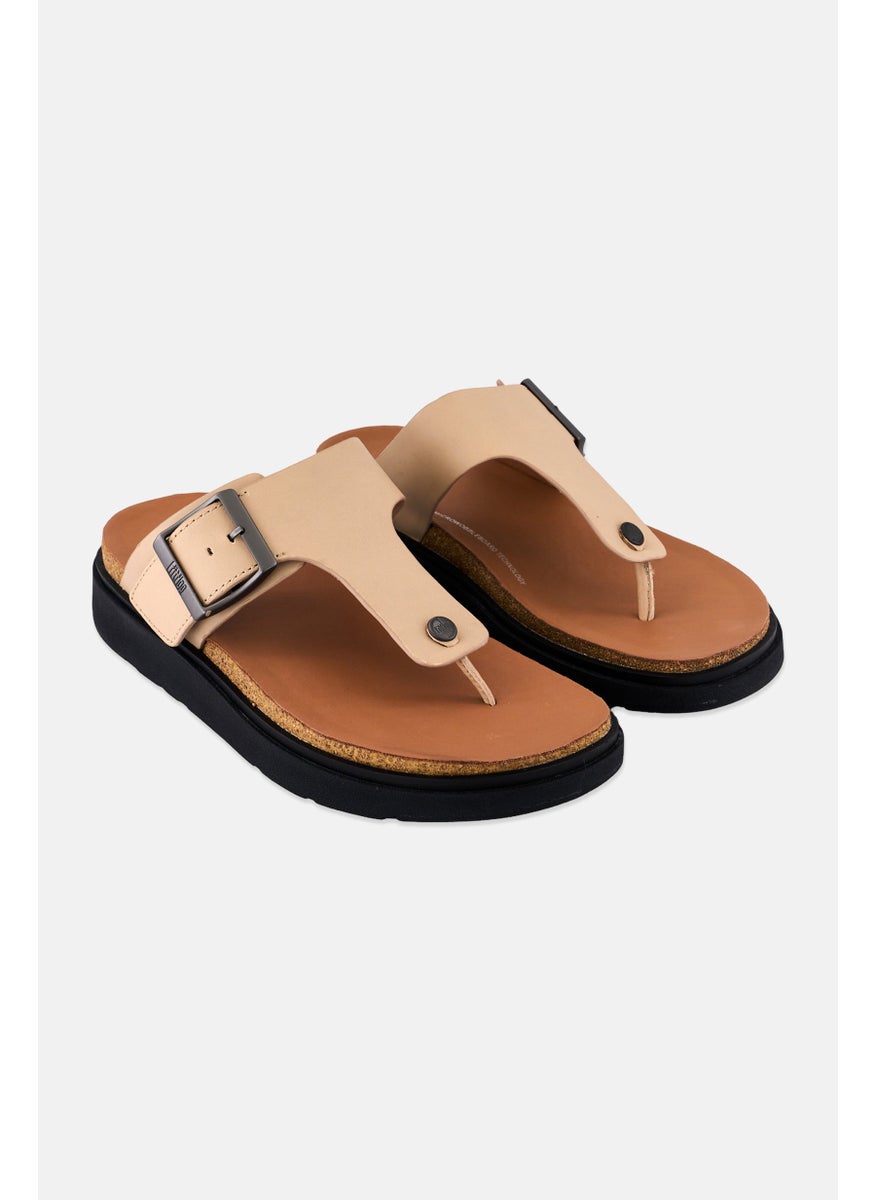 FitFlop Men Toe Post Slip On Sandal, Beige  - Image 1