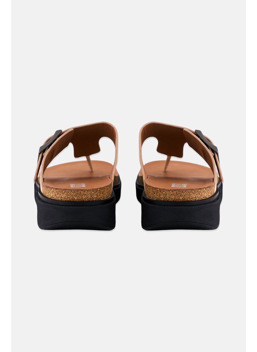 FitFlop Men Toe Post Slip On Sandal, Beige  - Image 4