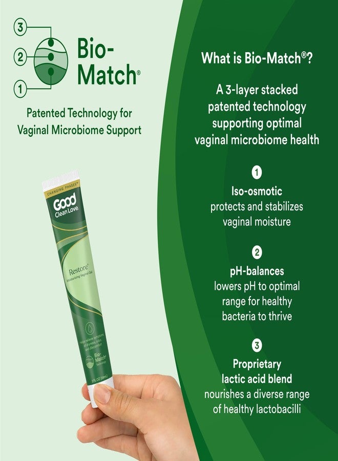 Good Clean Love Restore Moisturizing Vaginal Gel, pH-Balanced Vaginal Moisturizer, Water-Based Feminine Care with Aloe Vera & Lactic Acid, Reduces Dryness, Discomfort & Odor for Women, 2 Oz (2-Pack - Image 4