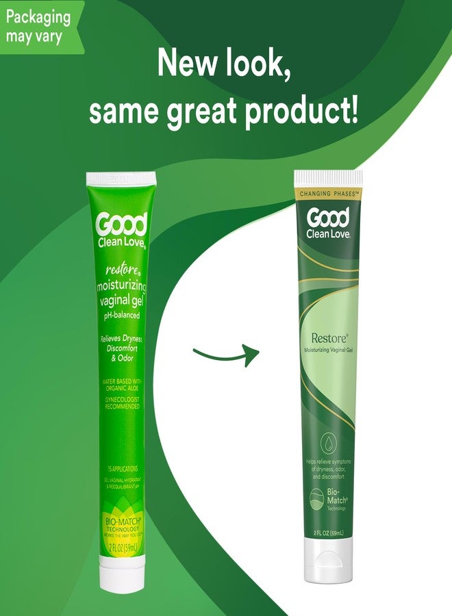 Good Clean Love Restore Moisturizing Vaginal Gel, pH-Balanced Vaginal Moisturizer, Water-Based Feminine Care with Aloe Vera & Lactic Acid, Reduces Dryness, Discomfort & Odor for Women, 2 Oz (2-Pack - Image 5