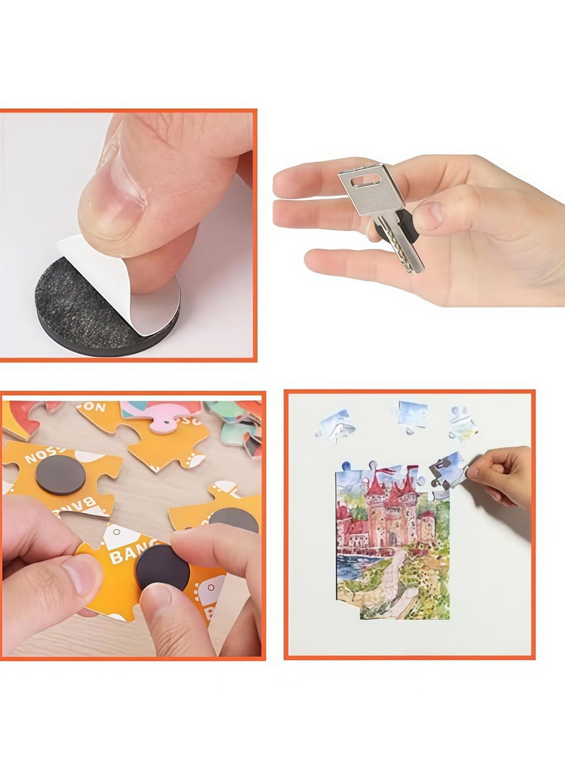 100 Self-Adhesive Circular Magnet Stickers for Schools, Offices, Homes, Lightweight Fixed Artifacts, Suitable for Multiple Scenarios - Image 3