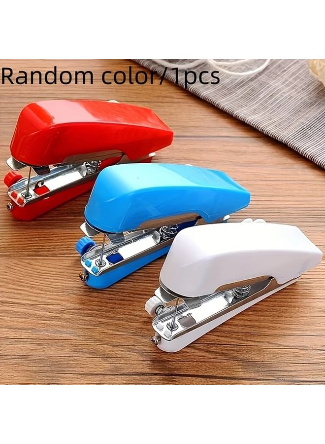 Random Color Portable Manual Sewing Machine Handheld Mini Stitching Tool No Electricity Needed - Image 1