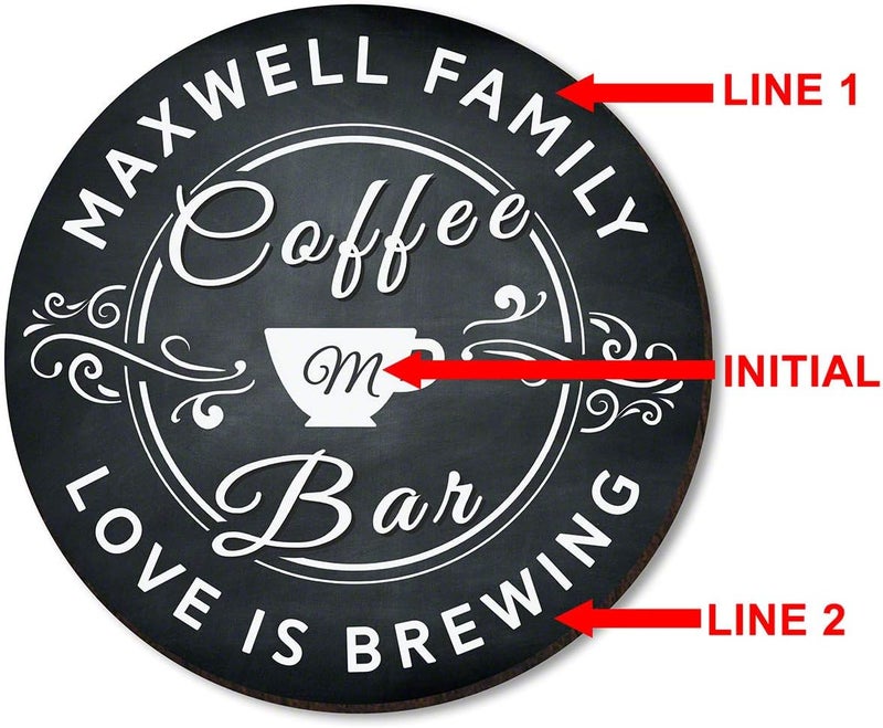 HomeWetBar Personalized Coffee Bar Sign  Home Decor for Her Wall Art for Coffee Lovers - Image 2