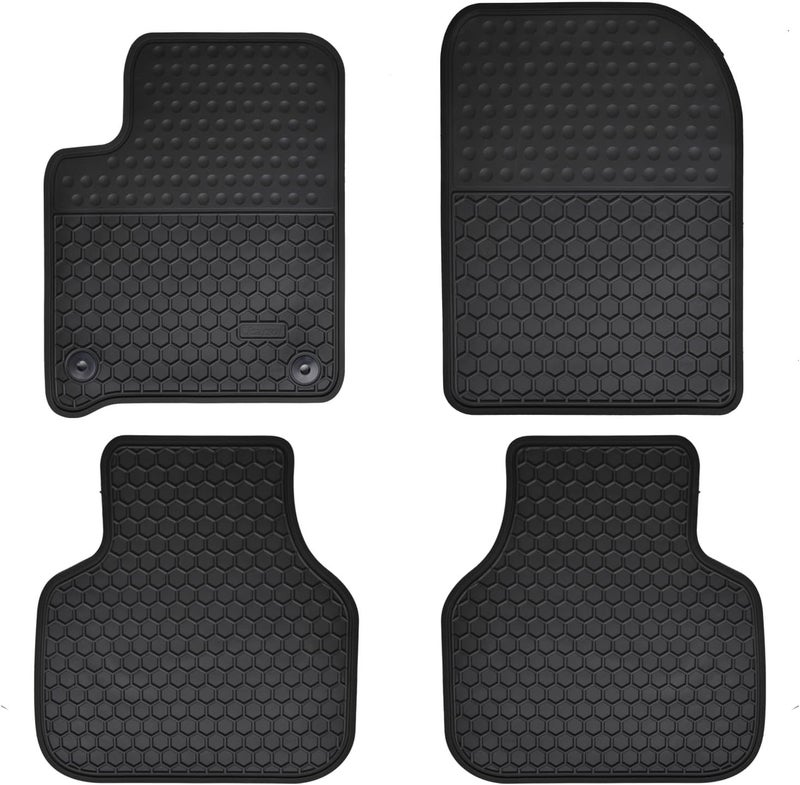 Megiteller Custom Fit Car Floor Mats for Dodge Journey 2012-2018 - Heavy Duty Rubber, Odorless, Washable, All Weather - Black - Image 1