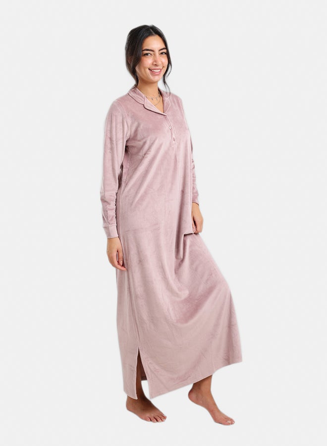 Carina Velvet Relaxed Nightgown - Image 2