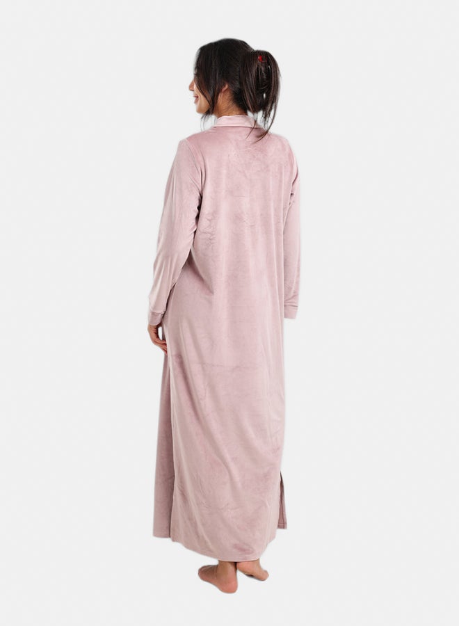 Carina Velvet Relaxed Nightgown - Image 4