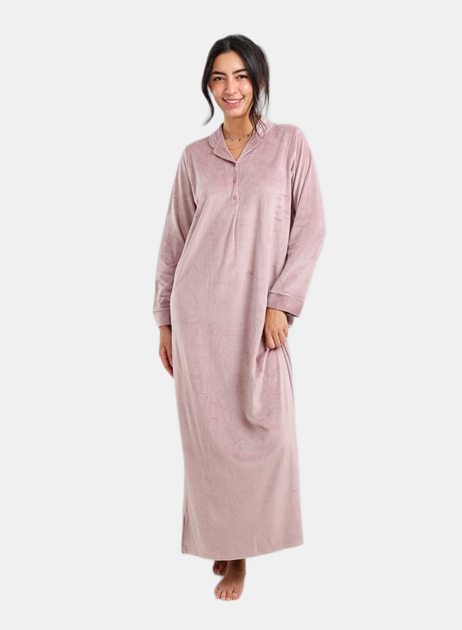 Carina Velvet Relaxed Nightgown - Image 1