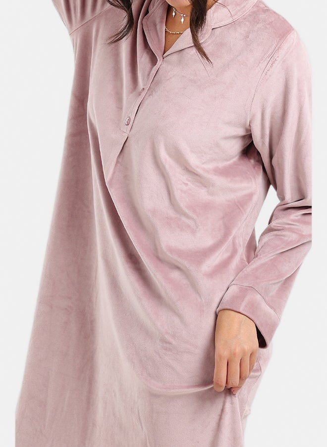 Carina Velvet Relaxed Nightgown - Image 5