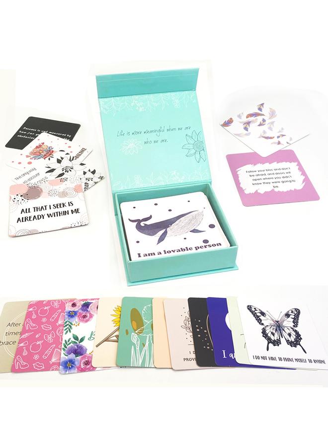 Bluejw New Products Encourage Greeting Cards 50 European And American Women Definitely Positive Ins English Cartoon Suit Inspirational Cards - Image 2