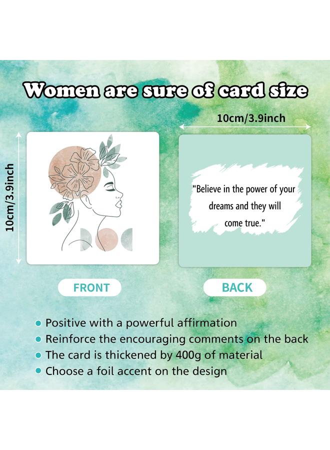Bluejw New Products Encourage Greeting Cards 50 European And American Women Definitely Positive Ins English Cartoon Suit Inspirational Cards - Image 3