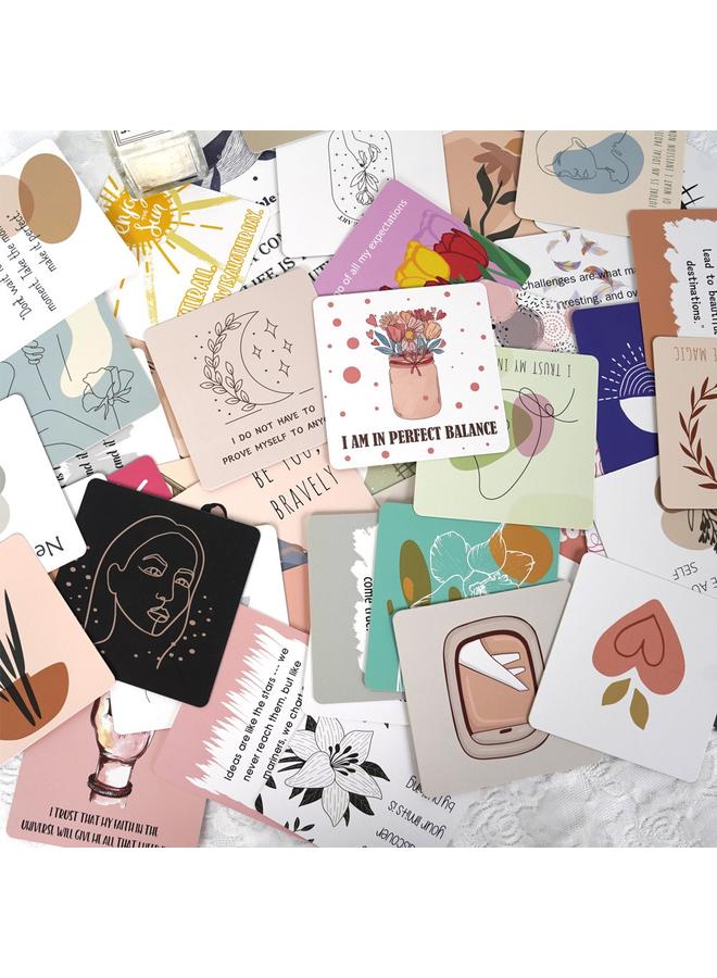 Bluejw New Products Encourage Greeting Cards 50 European And American Women Definitely Positive Ins English Cartoon Suit Inspirational Cards - Image 5