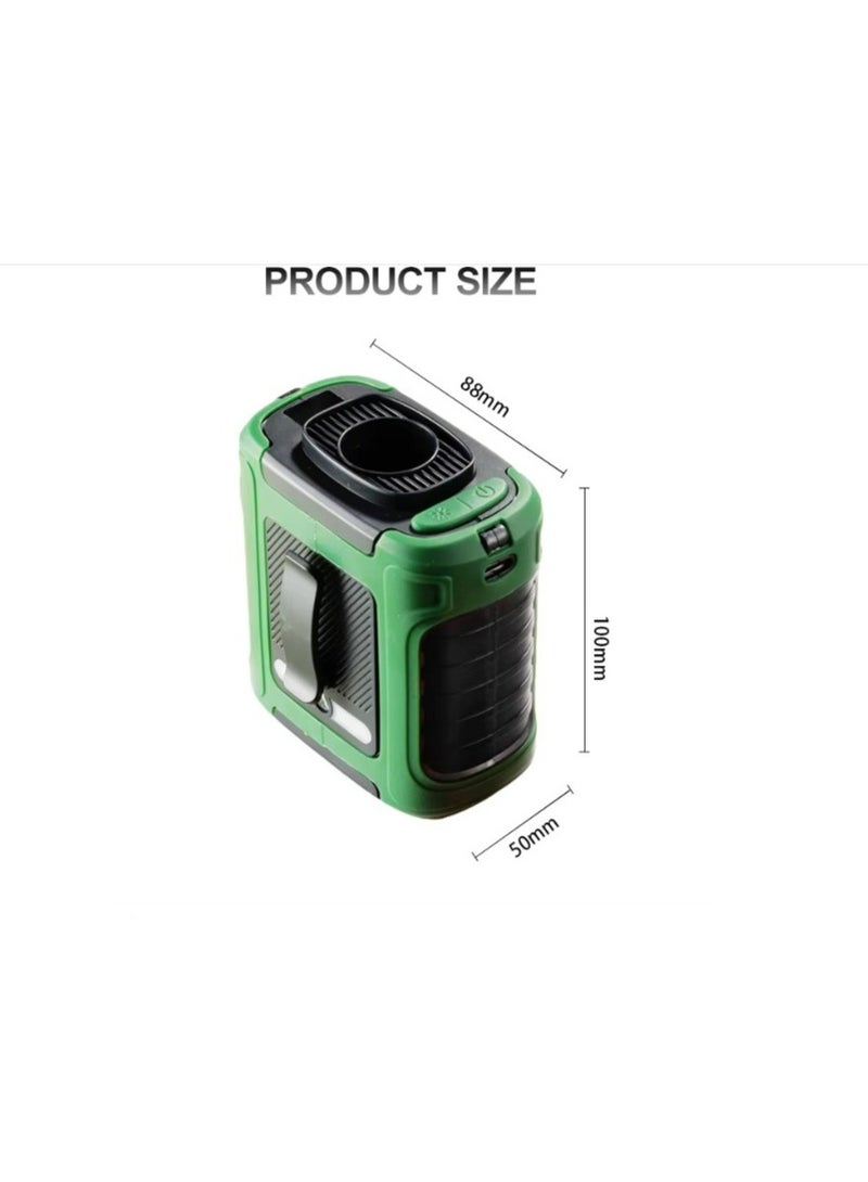 10000mAh Outdoor Waist Cooling Fan with Power Bank & LED Flashlight - Image 2
