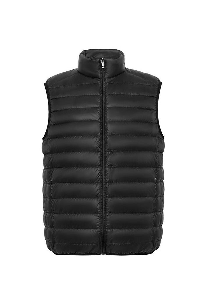Loquat - Autumn Winter Men Stand Collar Sleeveless Warm Vest - Image 1