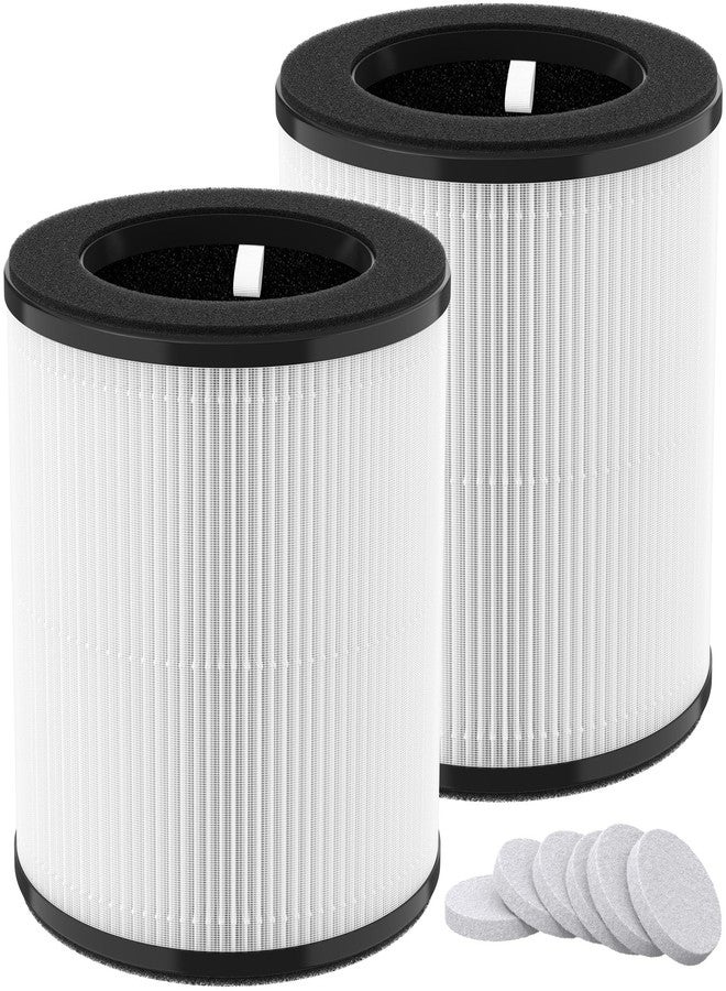 XBWW 2 Packs D10 Replacement Filters Compatible with Tailulu D10 Air Purifi-er, 3-in-1 Filter of D10 Premium Filter, Activated Carbon Filter with Extra 6 Pieces Aroma Pads - Image 1