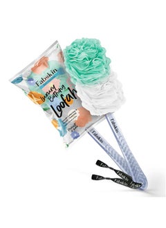 Fabskin Bath Body Brush Loofah For Men & Women With Long Handle | Body Bath Brush | Back Scrubber For Bathing | Made In India (Green)  - Image 1