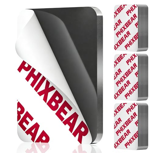 PHIXBEAR 0.12" Thick Strong Double Sided Adhesive Pads, 1.57 x 2 Heavy Duty Sticky Mounting Foam Tape, Heat & Weather Resistant for Car & Home Décor 50 Pcs - Image 1