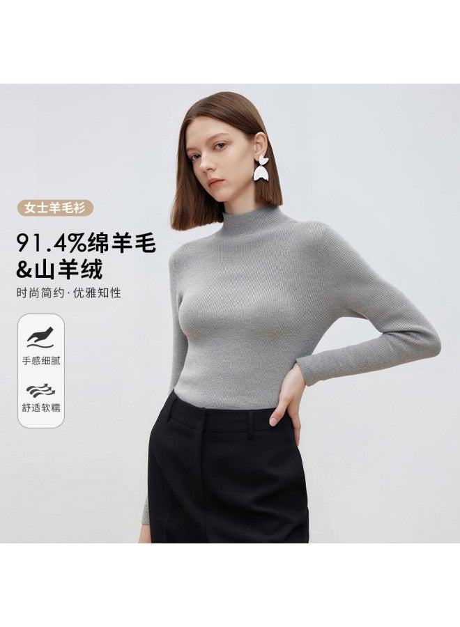 Fapai Skin-friendly, Warm, Easy-care, Versatile, Fashionable Basic Wool Sweater - Image 2