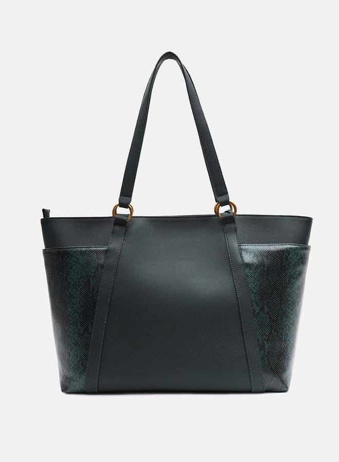 Kazo Bag Dark Grey Structured Shoulder Handbag | Premium Faux Leather Purse - Image 5