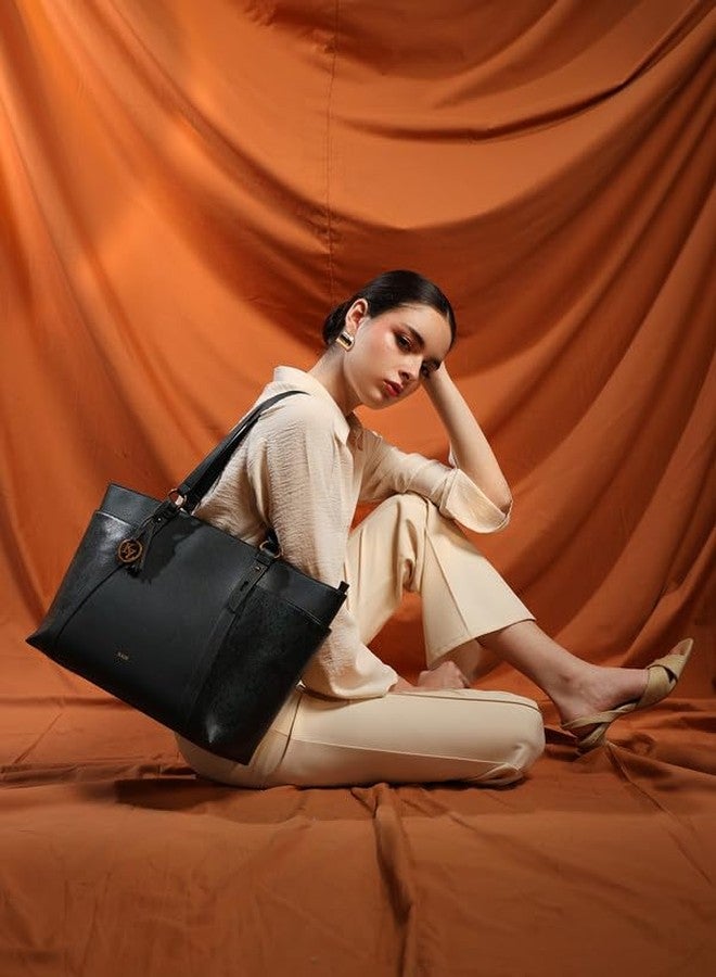 Kazo Bag Dark Grey Structured Shoulder Handbag | Premium Faux Leather Purse - Image 2