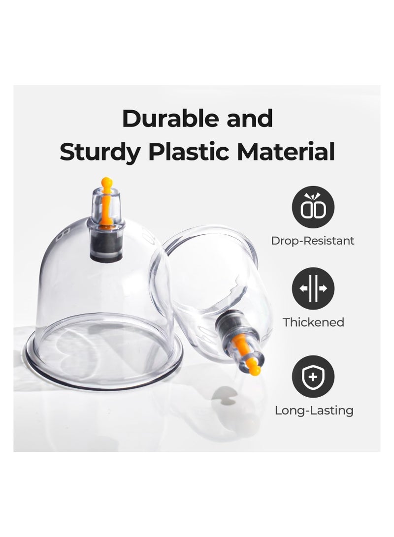 مجموعة أكواب الحجامة الصينية التقليدية المغناطيسية الحيوية المكونة من 12 كوبًا، مجموعة أكواب الحجامة الفراغية لتخفيف الألم - Image 3