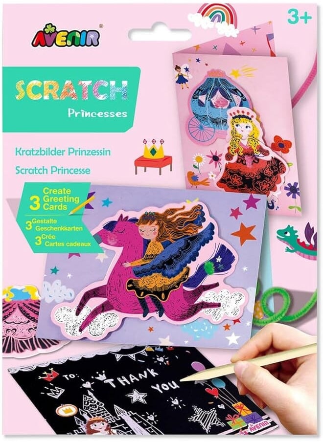 Avenir Scratch Greeting Card - Princesses 