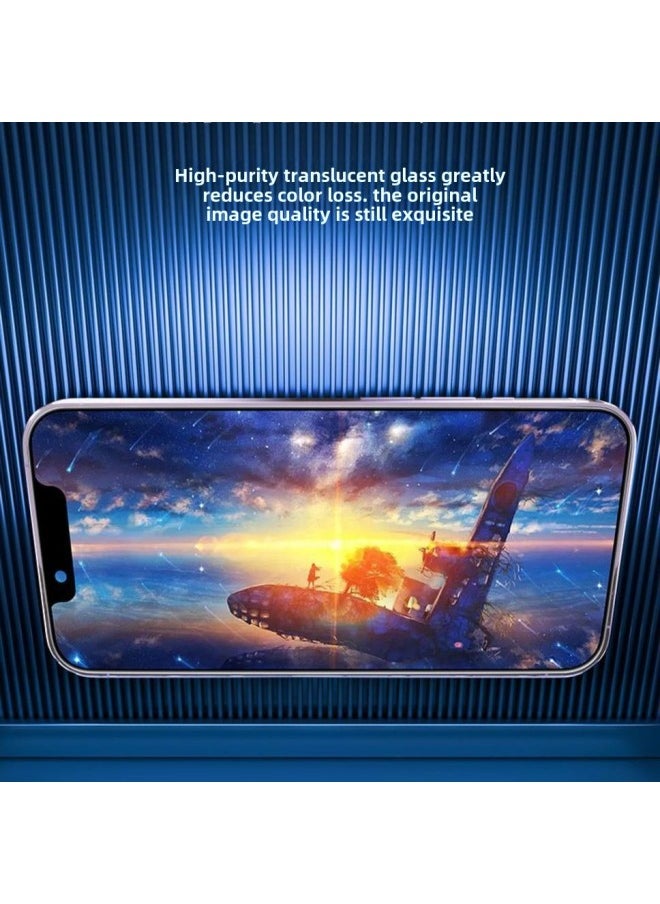 Generic - Iphone16pro Tempered Film Apple 15promax Seconds Sticker Mobile Phone Film 13 Dust Removal Bin Tempered Film 11 Pull-Color:Dust Removal Chamber  (with Packaging)-Size:iPhone12mini - Image 1