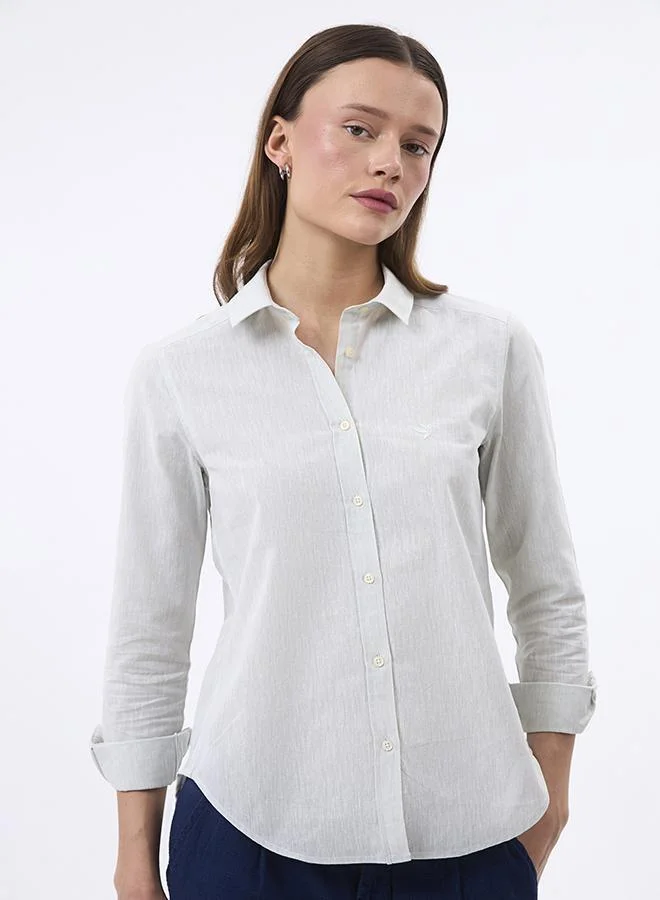 FELIX HARDY Linen Blended Shirt for Women